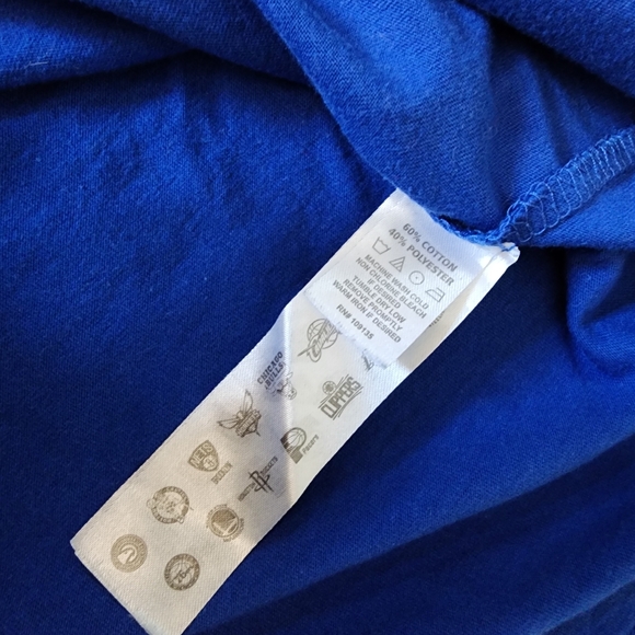 Blue/Yellow Golden State Warriors Tee, Men's XL - Picture 4 of 6